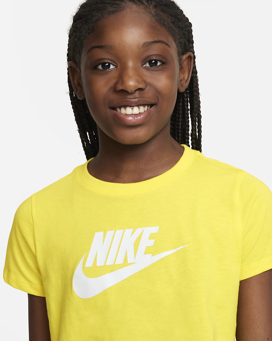 Nike Sportswear Big Kids Girls Cropped T Shirt